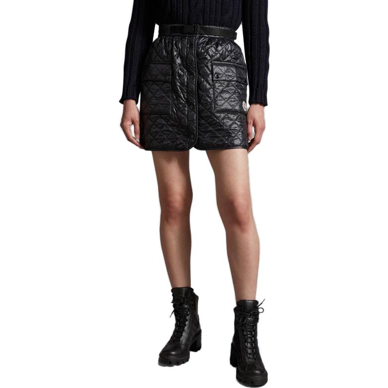 

Повседневная короткая юбка женская черная Moncler