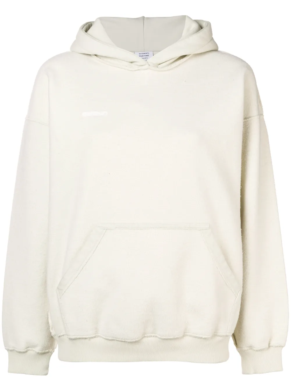 

Двухсторонняя толстовка с капюшоном VETEMENTS, белый