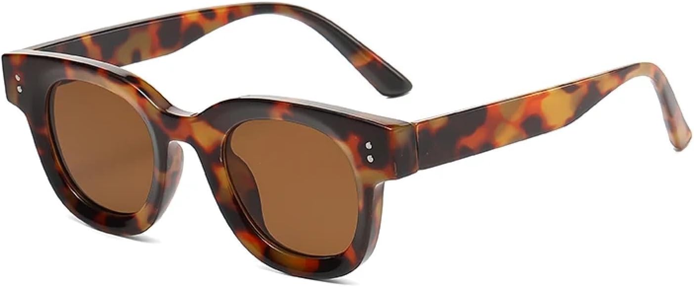 

Солнцезащитные очки с защитой от УФ-излучения UV400 | Эллиптическая оправа, утолщенная, маленькая | Для женщин и мужчин, для занятий спортом на открытом воздухе и вождения DSVIGF, Hawksbill Brown