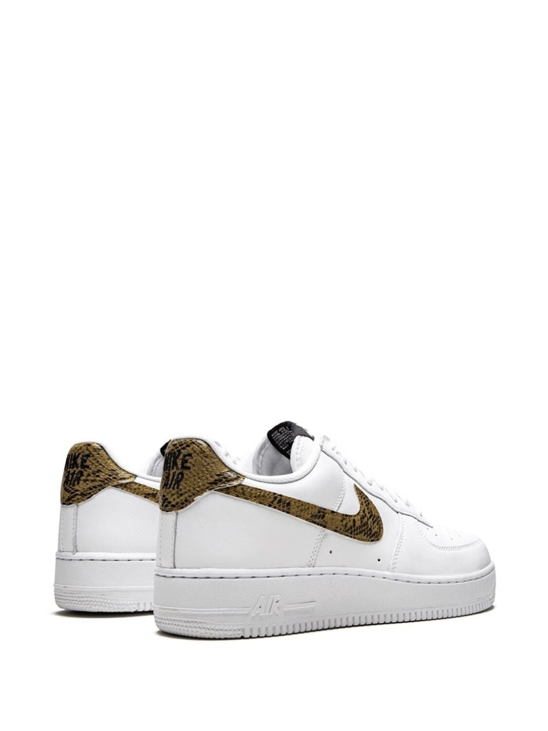 Кроссовки Nike Air Force 1 Low, белый/коричневый — фото 3