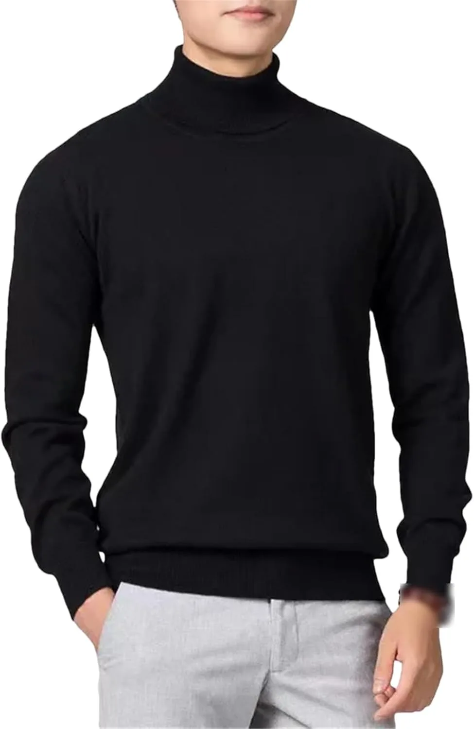 

Мужской свитер с полувысоким воротником ZouoYYii