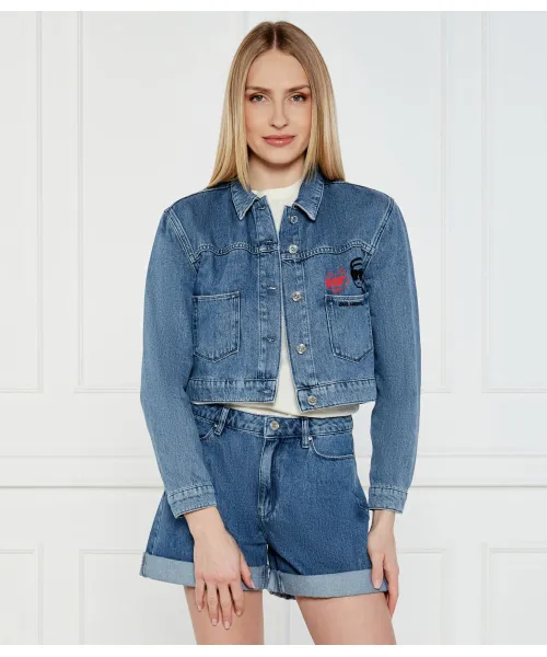 

Джинсовая куртка Ikon Duo Regular fit Karl Lagerfeld, синий