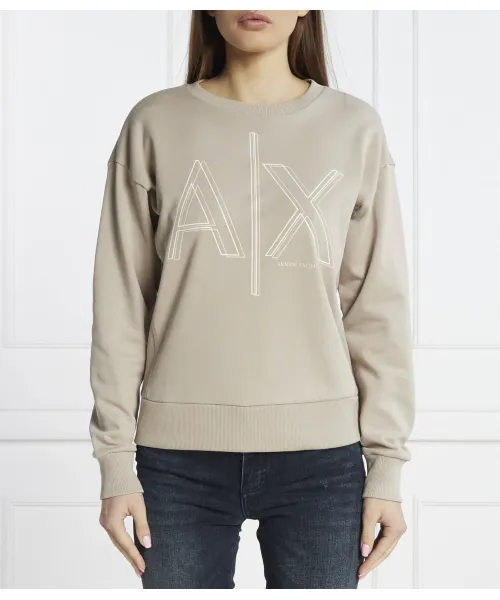

Толстовка Regular fit Armani Exchange, бежевый