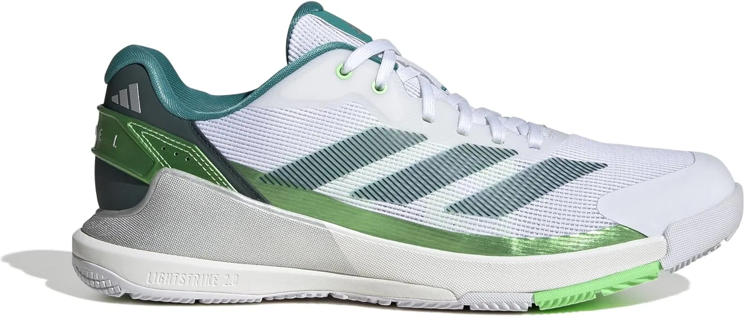 Мужские кроссовки для падела Adidas Crazyquick, Cloud White Aurora Ivy Lime Burst — фото 2