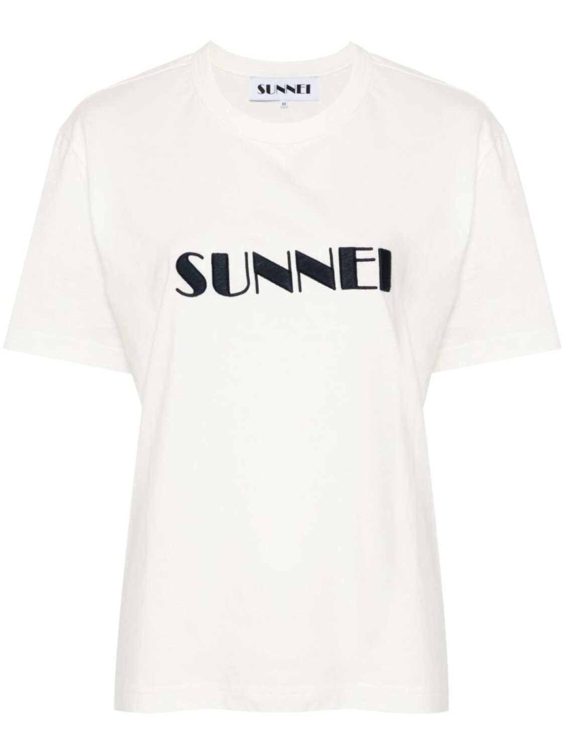 

Sunnei футболка с вышитым логотипом, белый