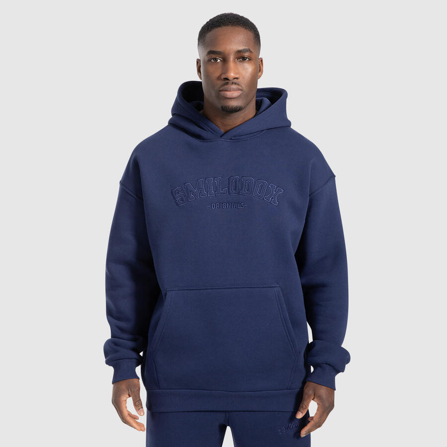 

SMILODOX Мужская толстовка с капюшоном Levio темно-синего цвета