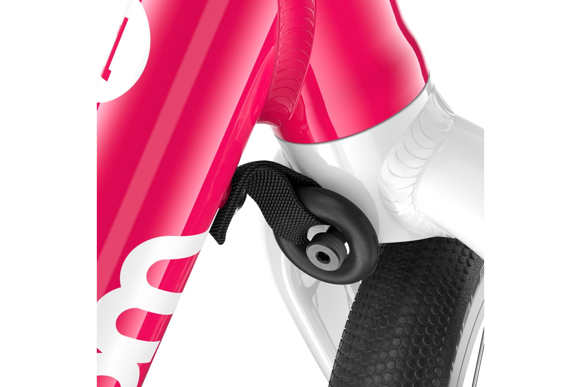 Детский велосипед WOOM GO 1 - 12 дюймов - 2025, цвет Pink|hot pink — фото 3