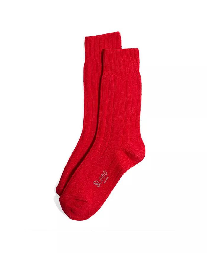 

Женские носки Lux Italian Wool Cashmere Crew Socks Stems, коричневый/бежевый