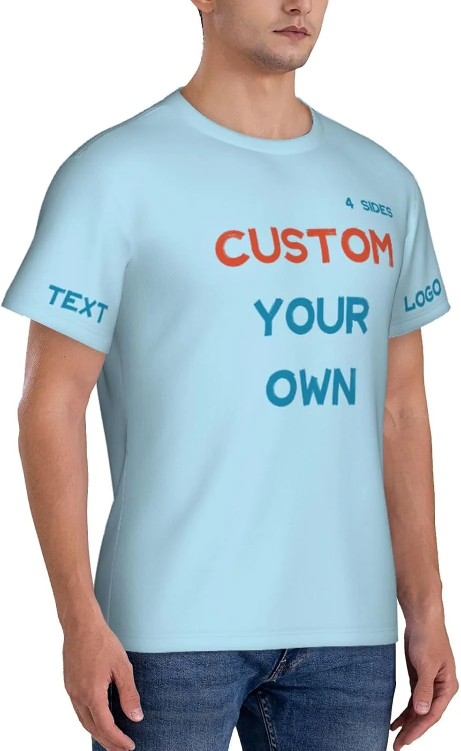 Футболка Custom с принтом на 4 сторонах для тренировок — фото 3