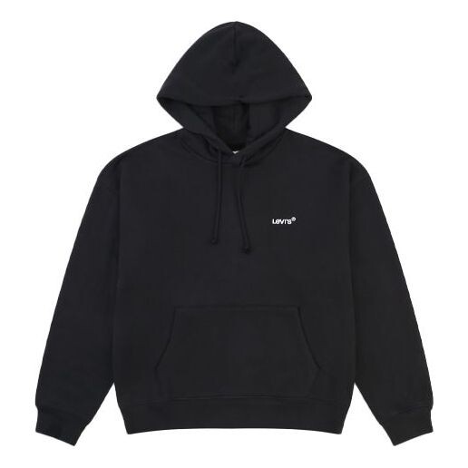 

Толстовка men's embroidered pattern black Levis, черный