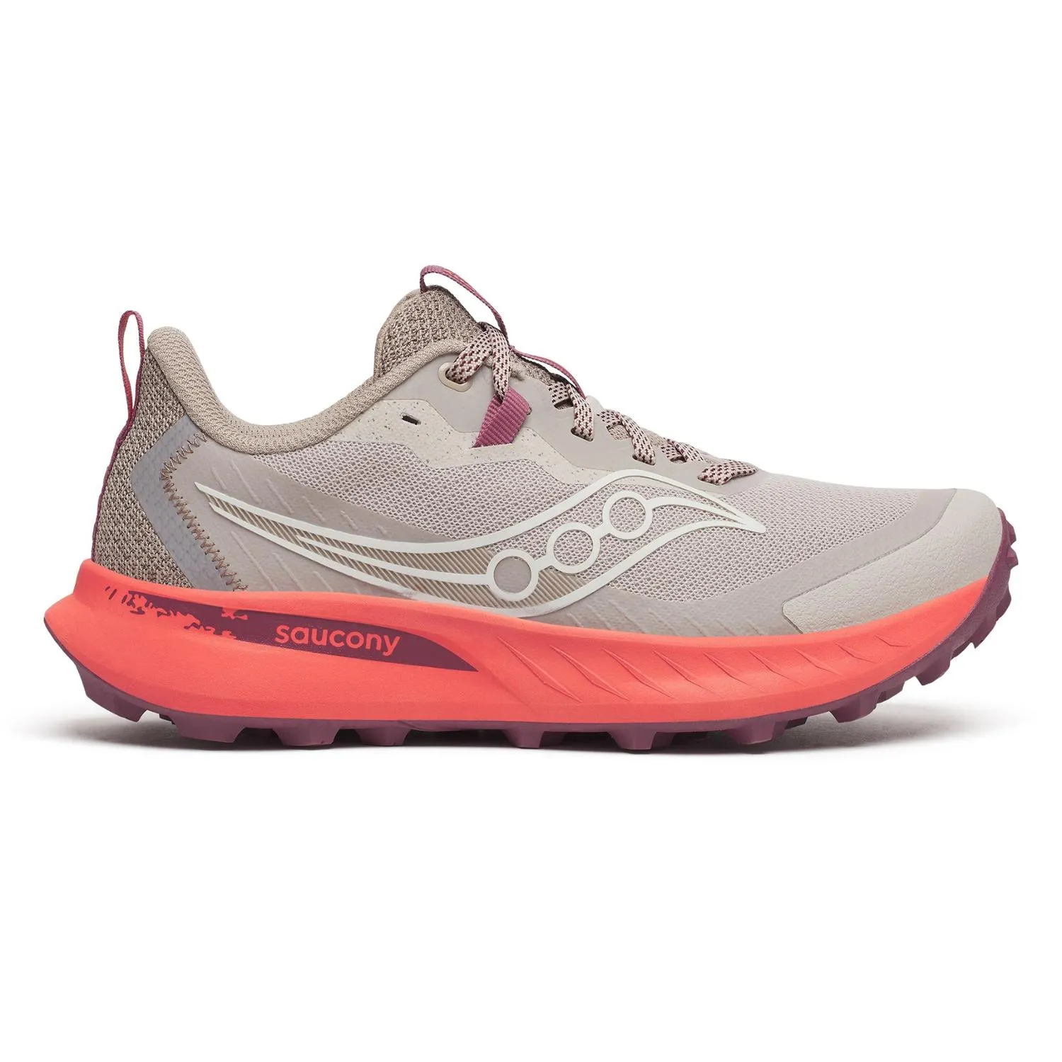 Женские кроссовки для трейлраннинга Peregrine 15 Saucony, Oat/Salmon