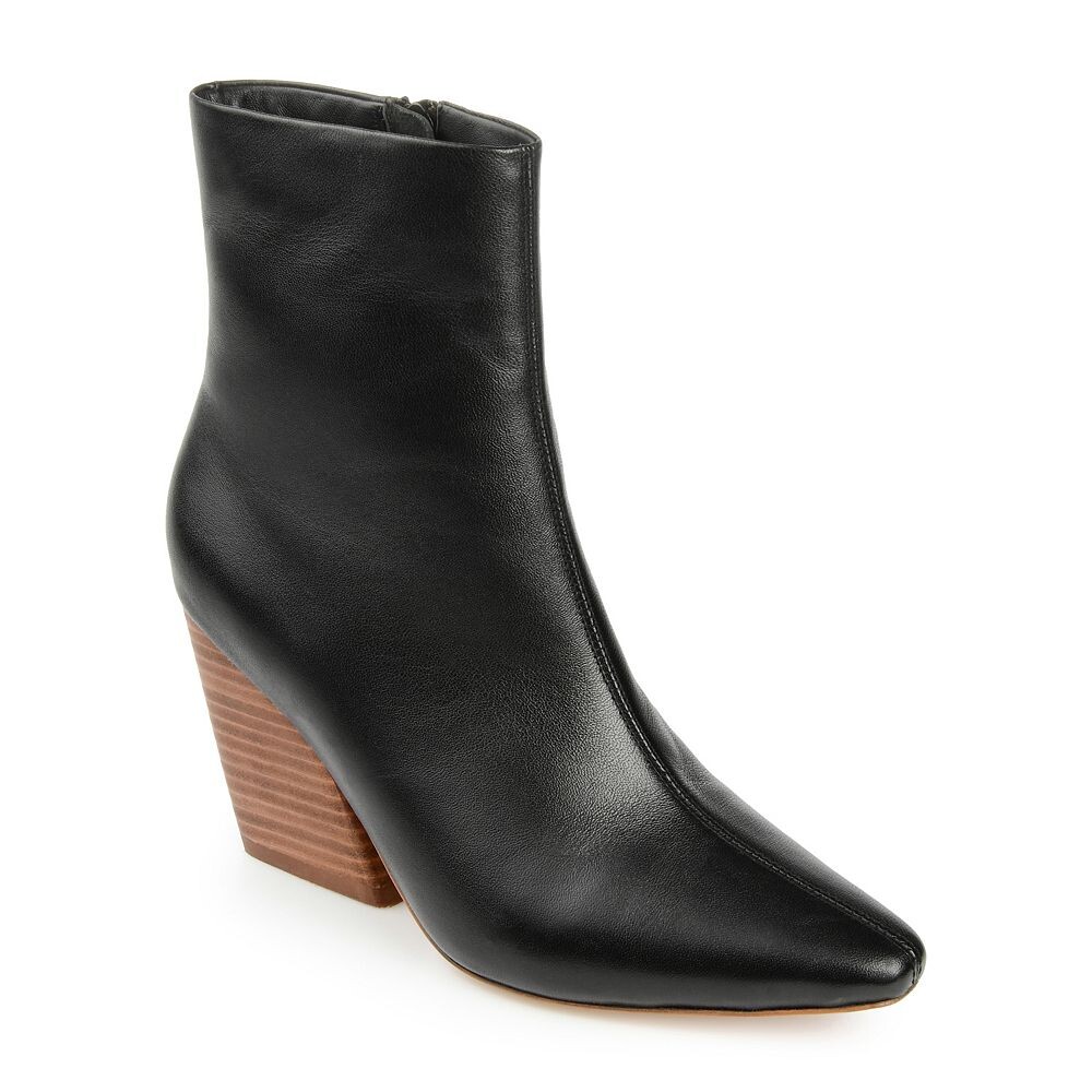

Женские кожаные ботильоны Journee Signature Hydra Tru Comfort Foam, черный