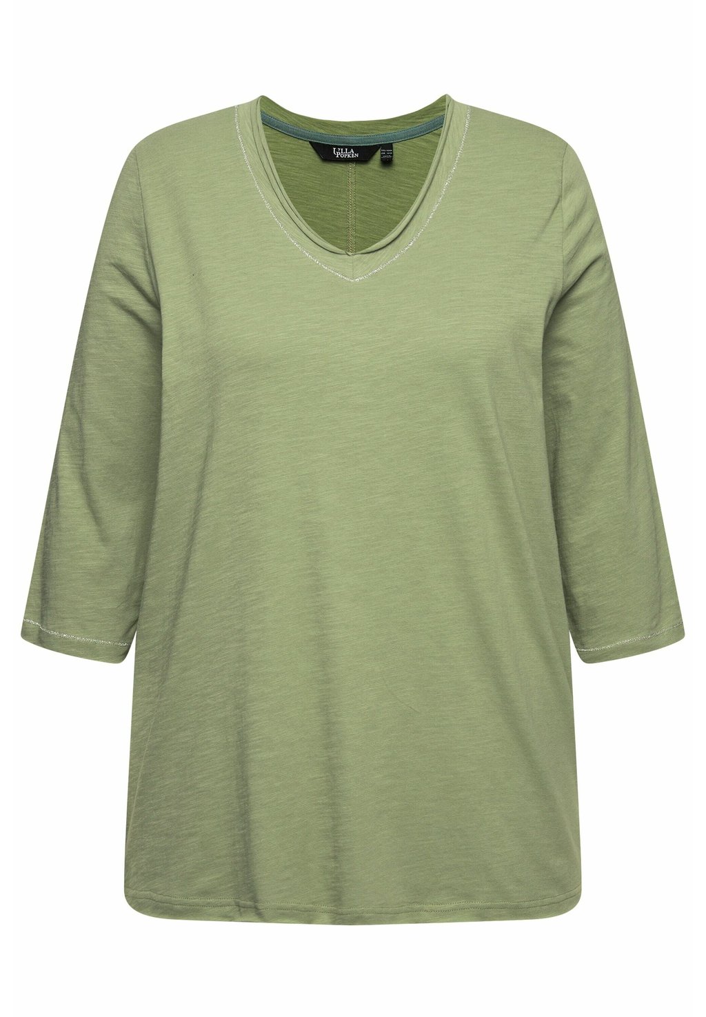 

Топ с длинными рукавами SEAM 3/4 SLEEVE TEE Ulla Popken, светло-зеленый