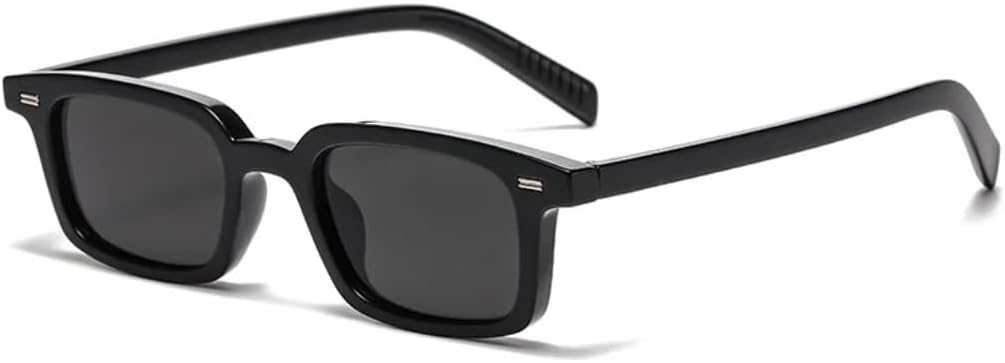 

Ретро-модные панк-солнцезащитные очки маленького размера для женщин и мужчин, классические винтажные солнцезащитные очки с защитой от УФ-излучения UV400 для использования на открытом воздухе SZVVBKK, Black Black