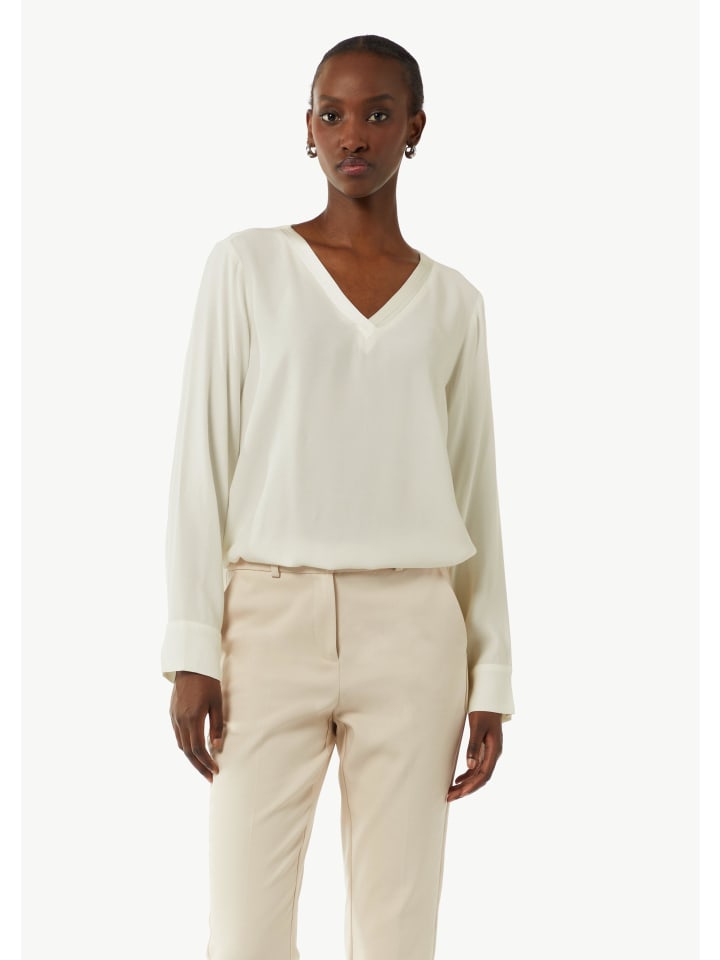 

Блуза comma Bluse langarm, белый