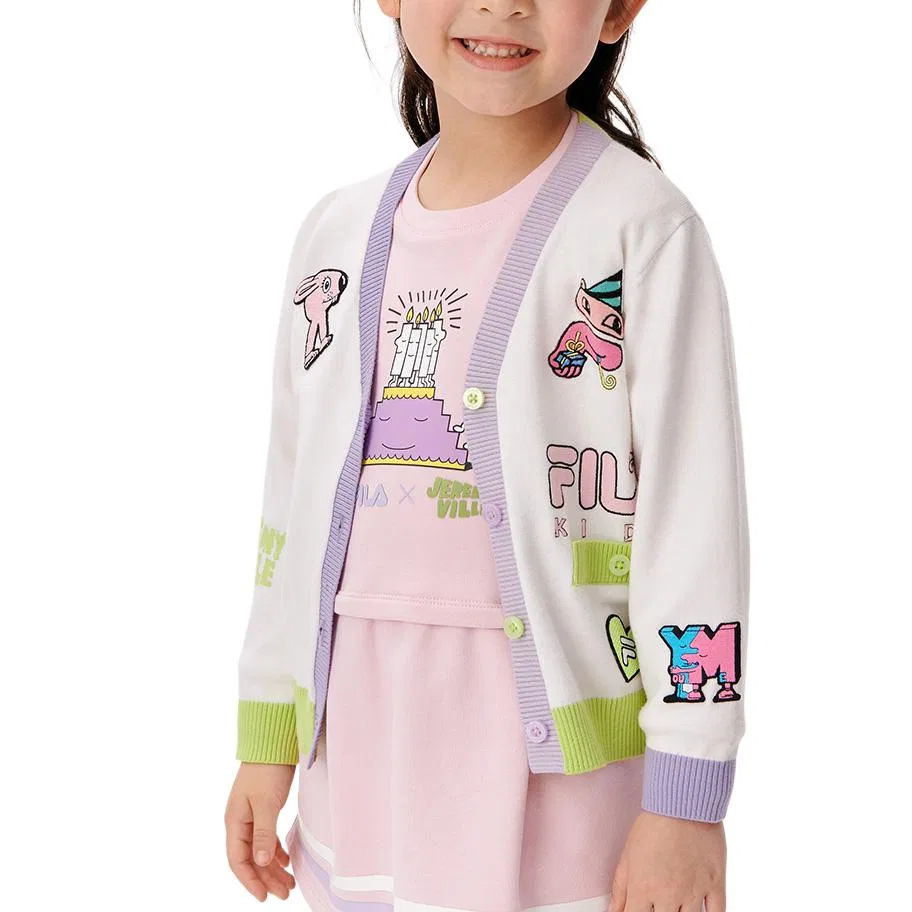 Свитер FILA KIDS для детей 3-7 лет стандартный белый
