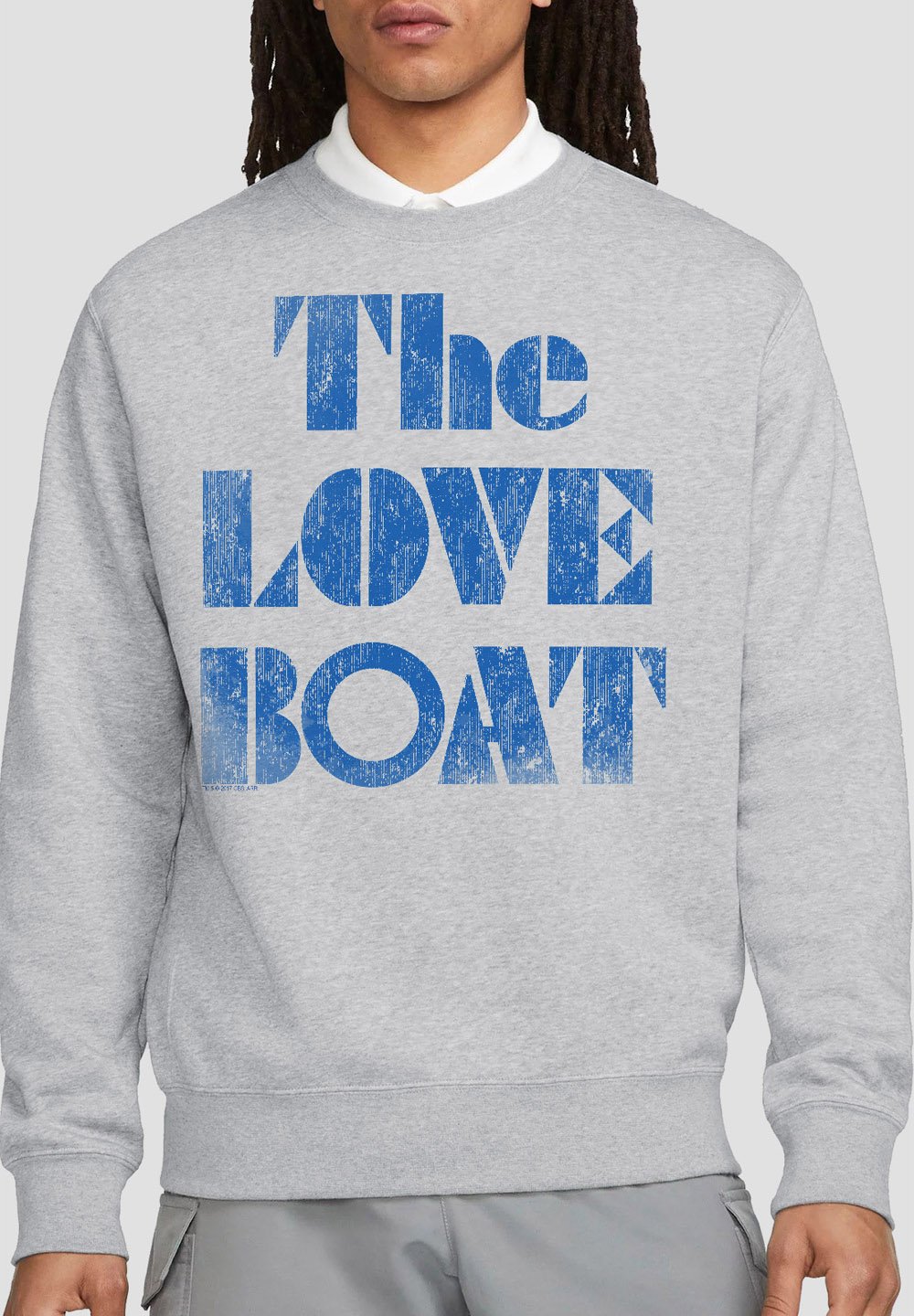 

Толстовка LOVE BOAT DISTRESSED Cotton Soul, светло-серый