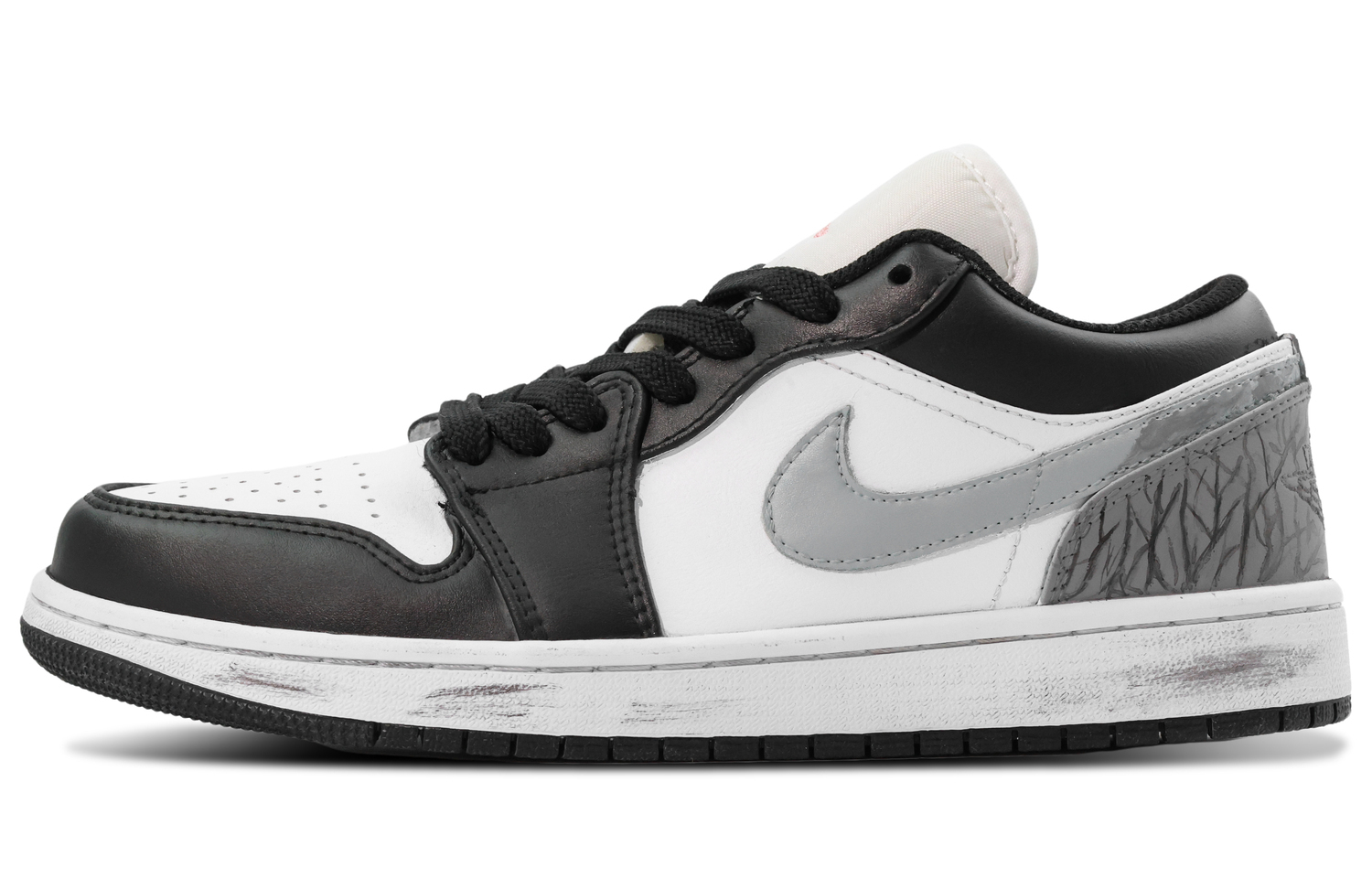 

Jordan Кроссовки Nike Air 1 из синтетической кожи с термоизоляцией, низкие, винтажные, баскетбольные, унисекс, серый