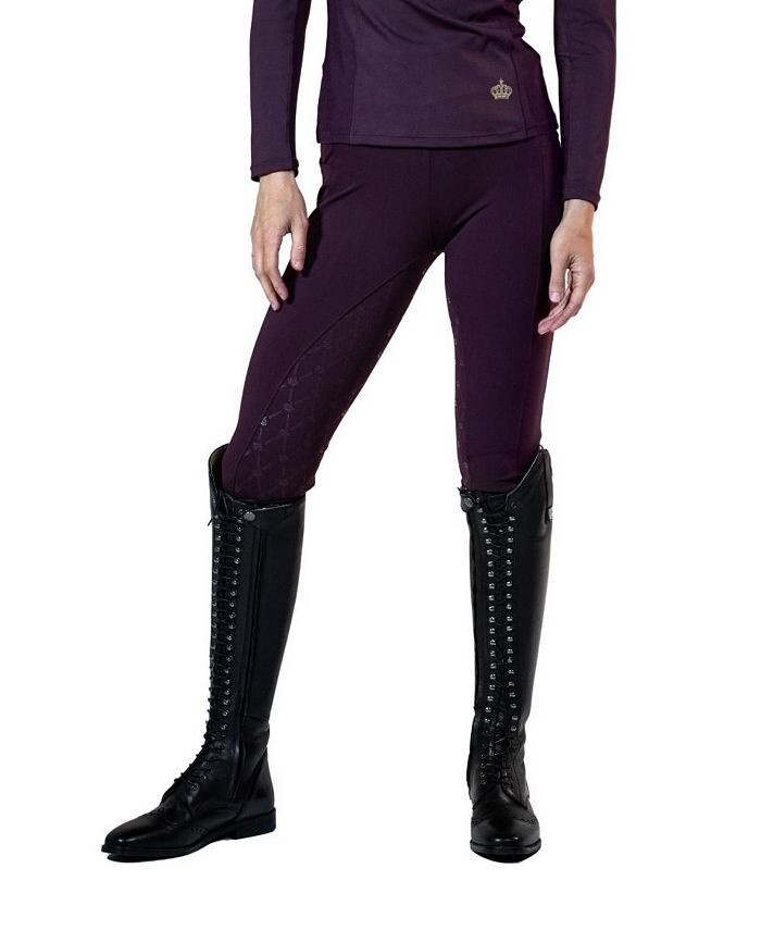 

Леггинсы Royal для верховой езды с полной хваткой в лошадином стиле Royal Equestrian Collection, красный