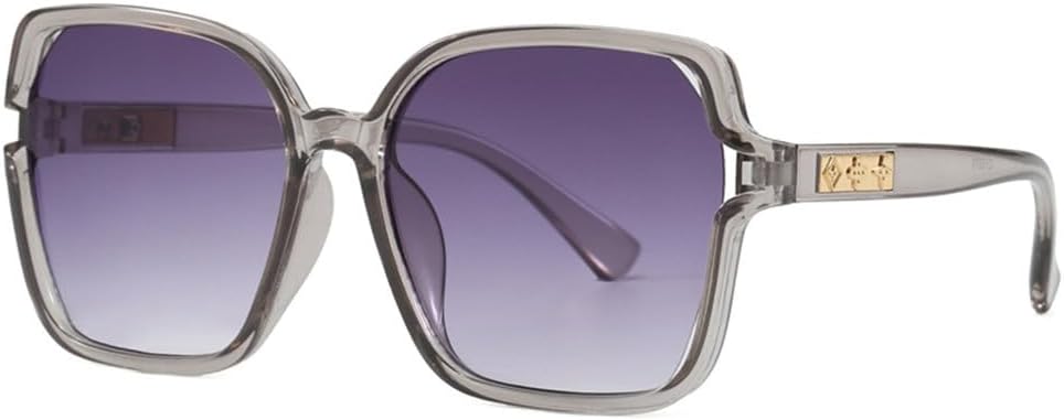 

Солнцезащитные очки с градиентным покрытием для женщин, большие очки для мужчин, ретро-очки, черные солнцезащитные очки, защитные очки от УФ-излучения UV400, модные очки JWMSXYQR, 07