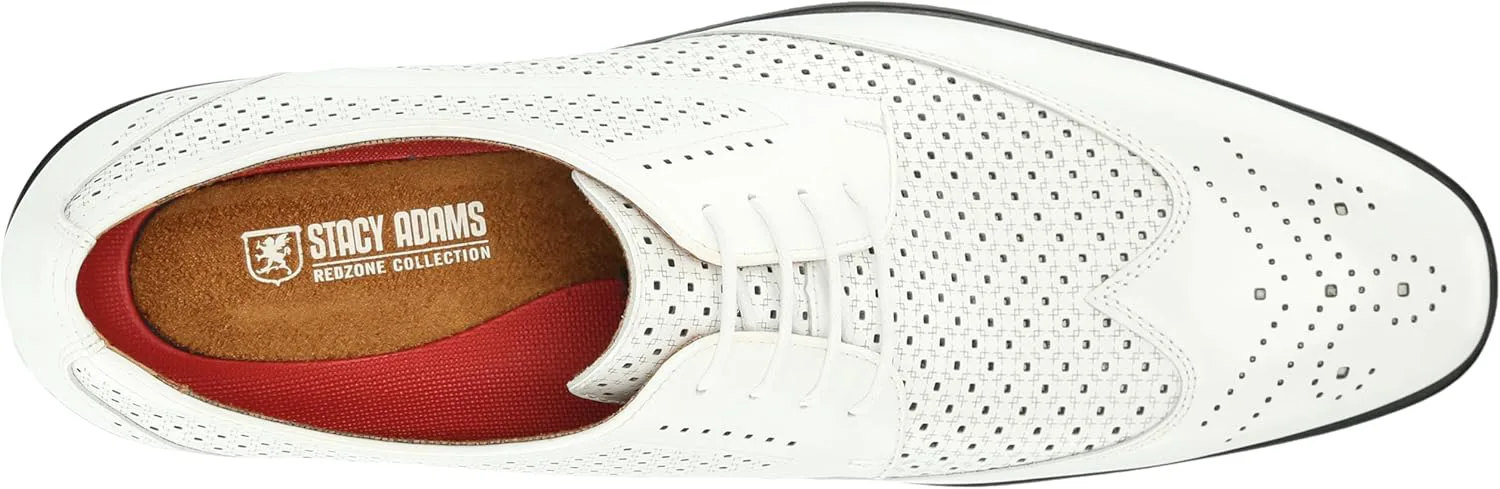 Мужские туфли Stacy Adams Asher Wingtip с шнуровкой, белый — фото 4
