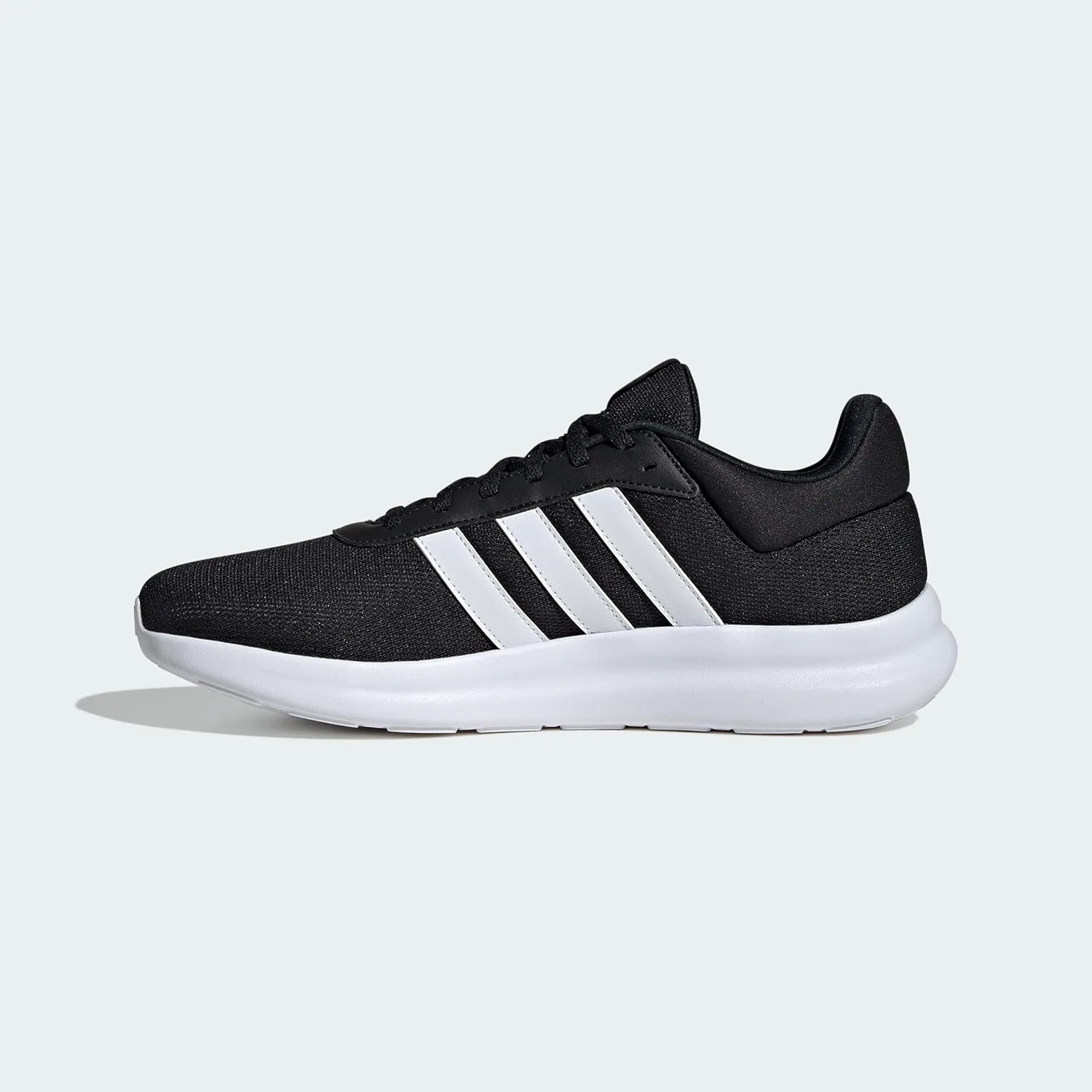 Мужские кроссовки Adidas Lite Racer 4.0, черный/белый/серый — фото 3