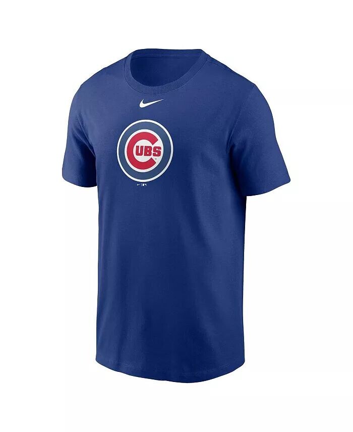 Мужская футболка с логотипом Royal Chicago Cubs Fuse Nike, синий — фото 3