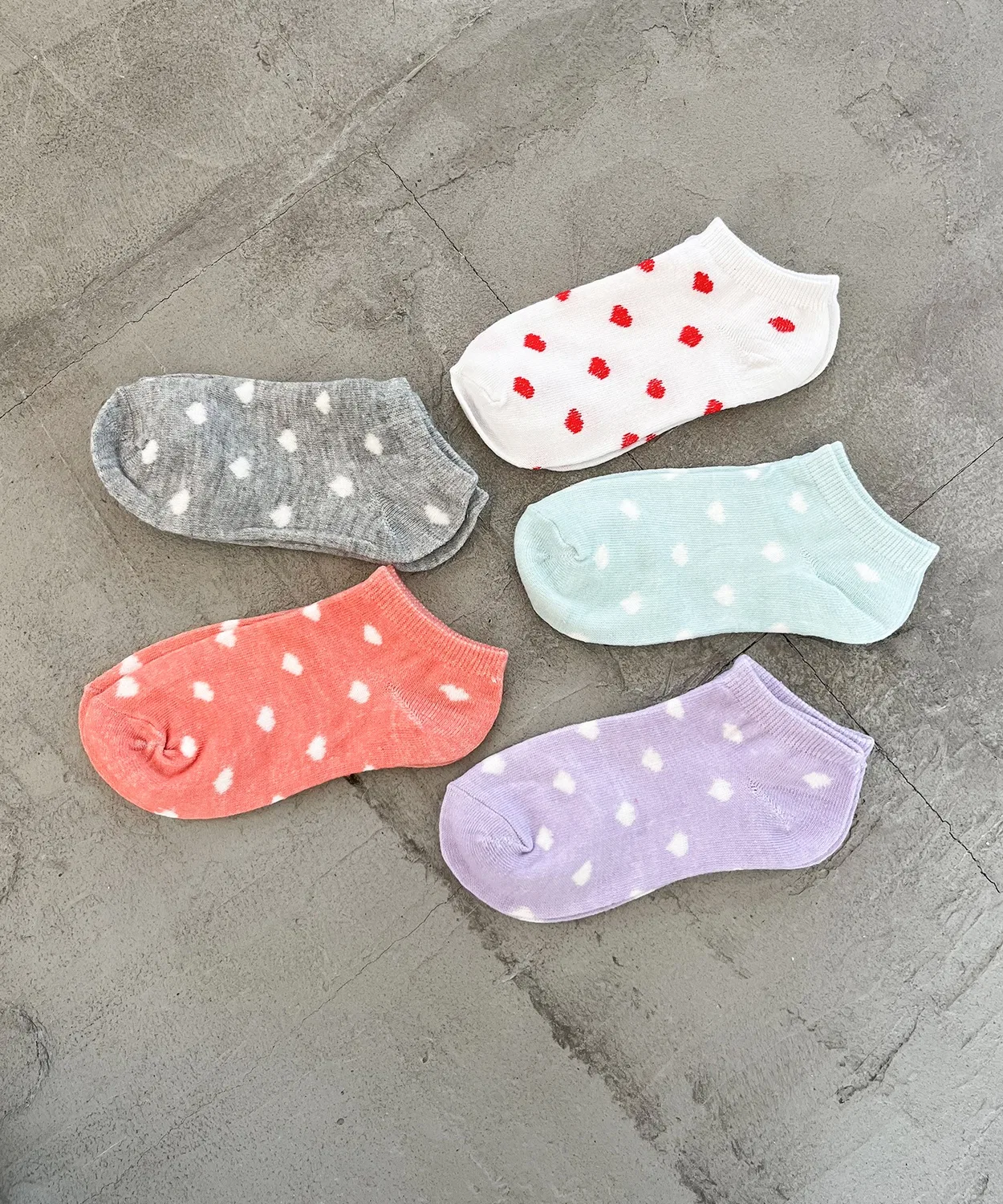 Носки детские короткие 5 пар набор разноцветный бренд Candy Color — фото 3