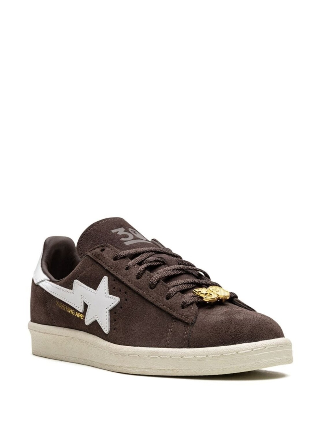 Кеды Campus 80 Brown из коллаборации с BAPE Adidas, коричневый — фото 2