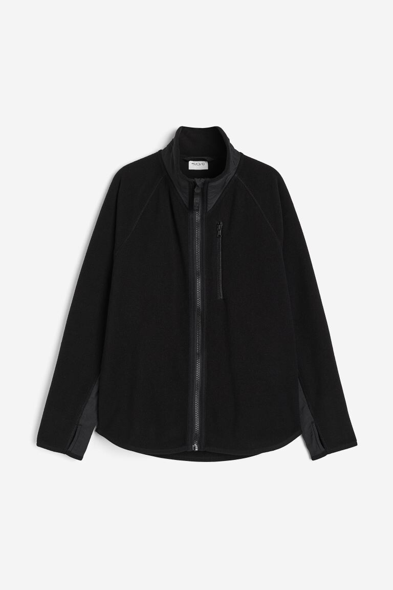 

Флисовая спортивная куртка H&M, черный