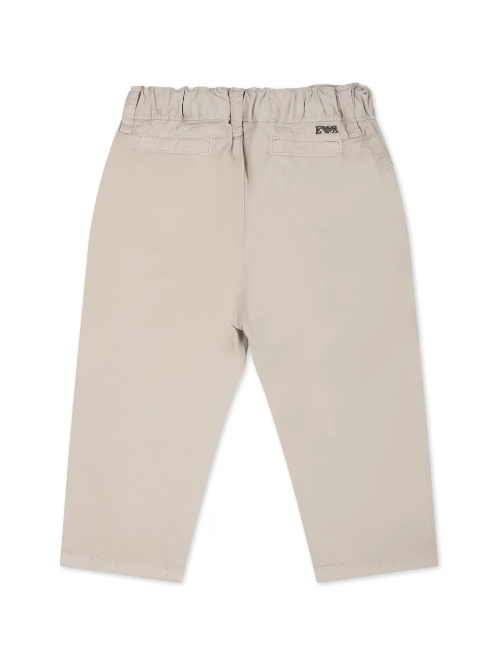 Джинсы с эластичным поясом и логотипом Emporio Armani Kids, нейтральный — фото 2
