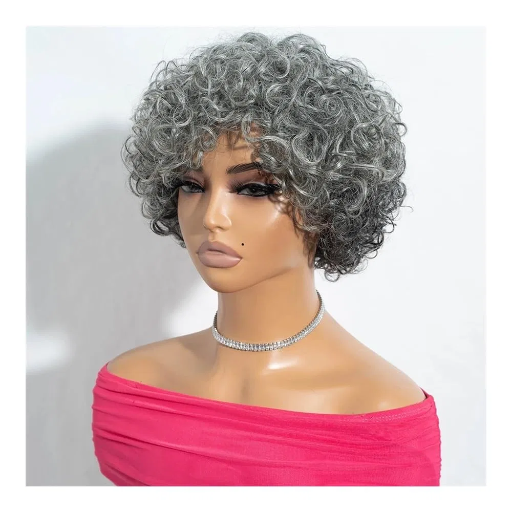 Женский парик из натуральных волос «Kinky Curls» 10 дюймов ‎Qrstuvxzy — фото 3