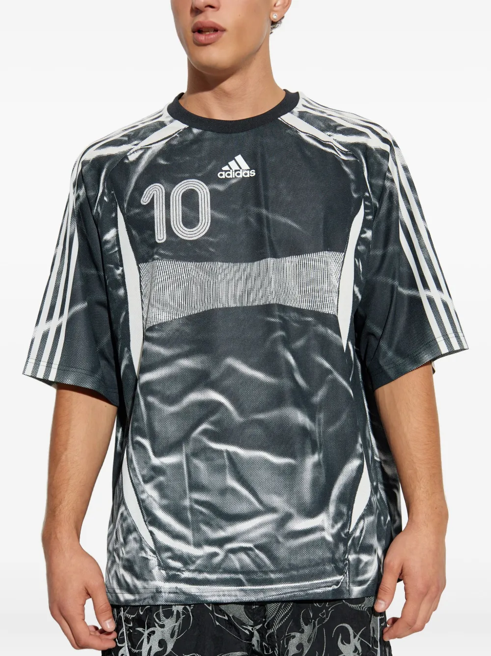 Футболка Adilenium Season 4 Teamgeist Adidas, черный — фото 3