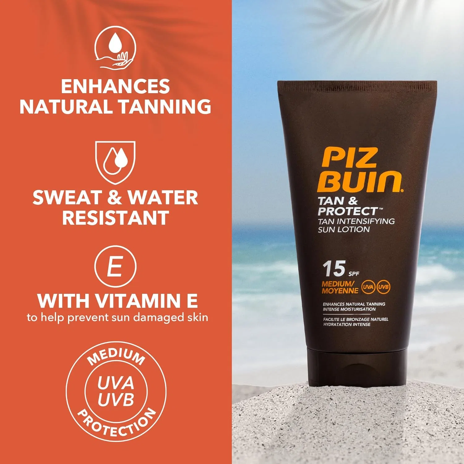 Лосьон для загара Piz Buin Tan and Protect Intensive SPF 15, 150 мл Piz Buin — фото 2
