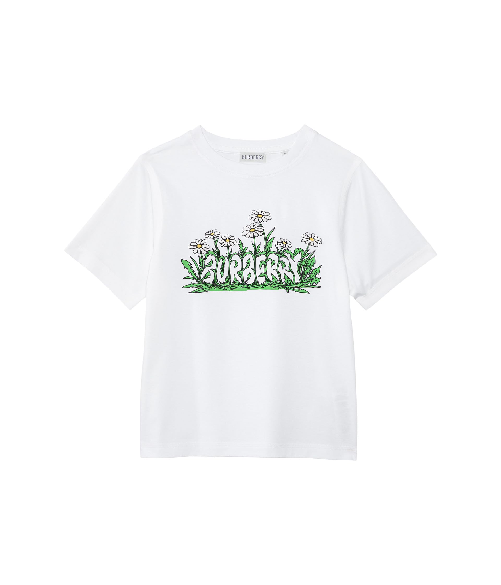 

Футболка Burberry Kids Cedar Daisy T-Shirt, белый