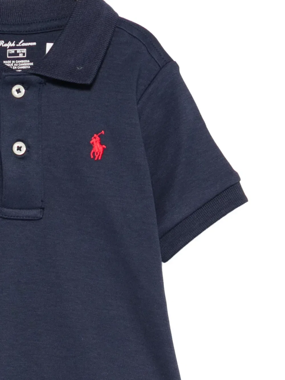 Поло с вышитым логотипом Polo Ralph Lauren Kids, синий — фото 3