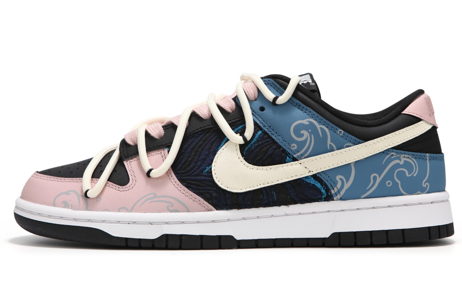 

Кроссовки Nike Dunk Skateboard Shoes Women's Low-Top Black Pink Blue