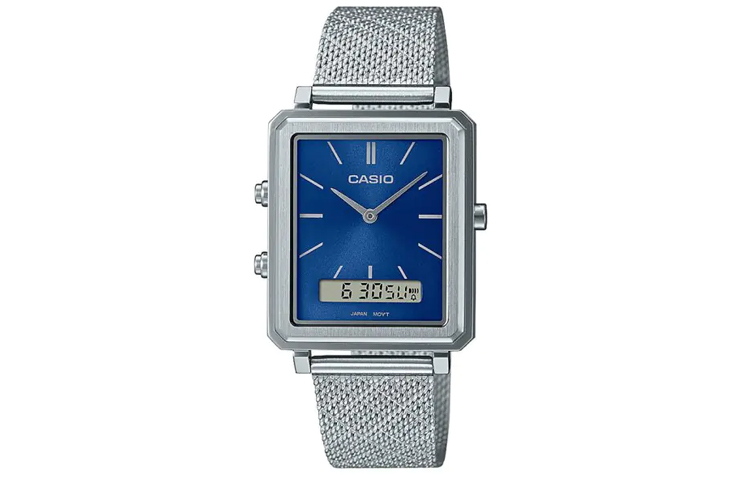 

CASIO Часы Women's Standard Series Blue Watch MTP-B205M-2EDF, Blue Dial