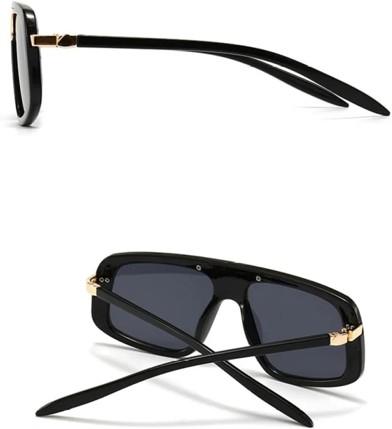 

MUTYNE Модные солнцезащитные очки для мужчин, винтажные, роскошные, в крупной оправе, в полоску, классические солнцезащитные очки для женщин, для вождения, C1