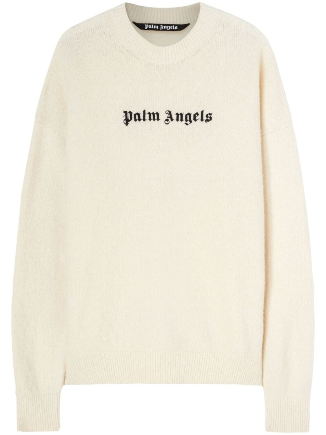 

Palm Angels джемпер из смесовой шерсти с вышитым логотипом, белый