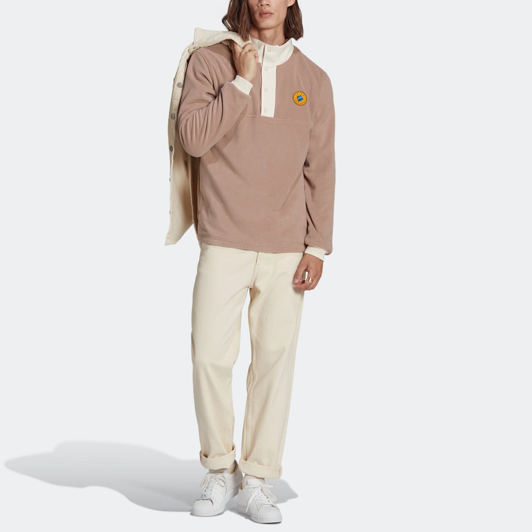Худи adidas originals Wh Snap Fleece II8485 — фото 2