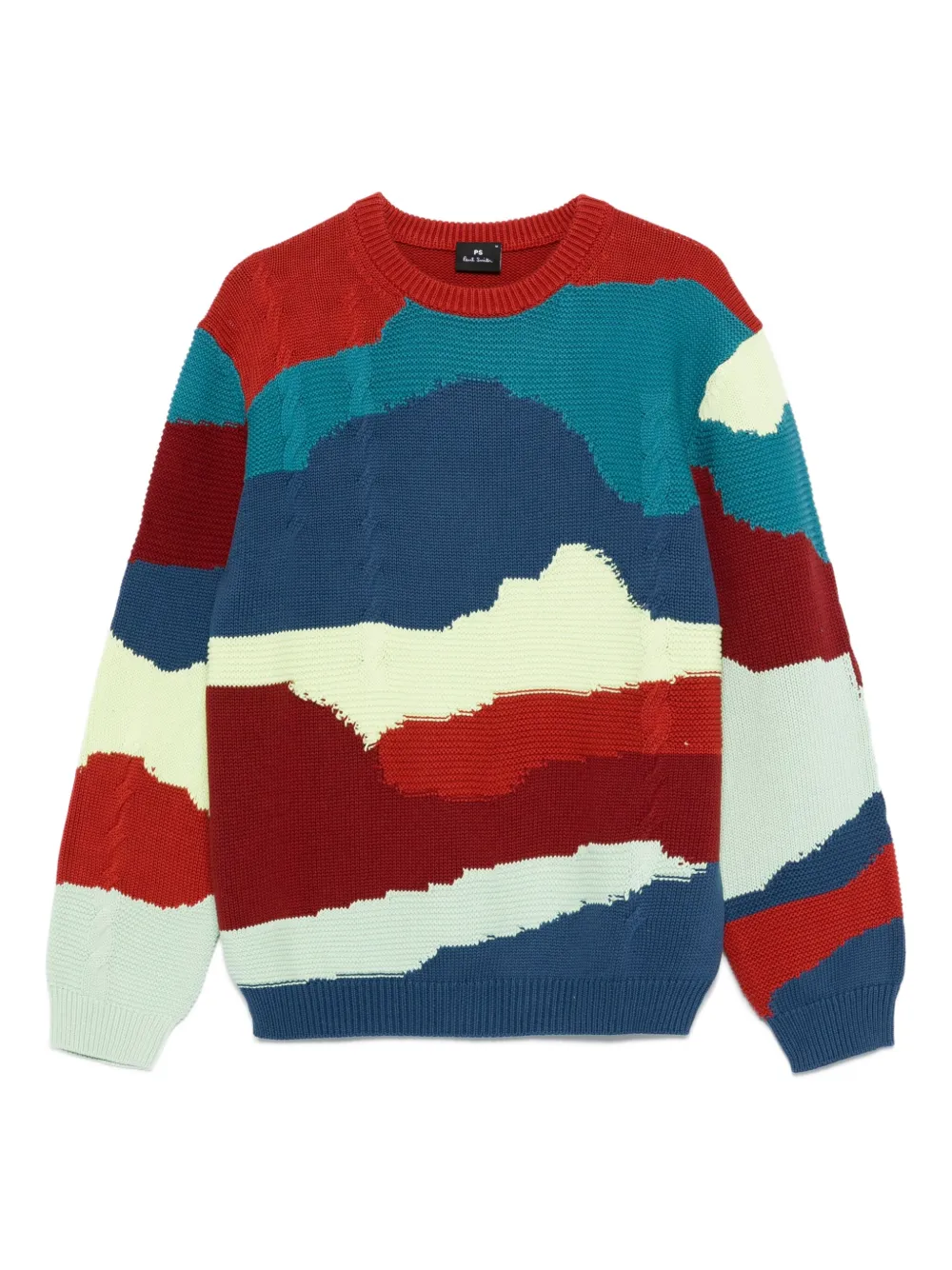 

Свитер Mountains с абстрактным узором PS Paul Smith, красный