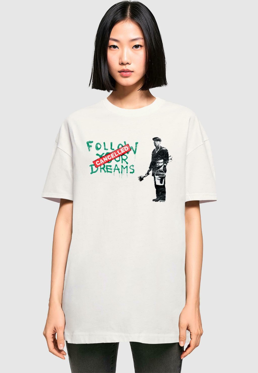 

Футболка с принтом BRANDALISED-FOLLOW YOUR DREAMS Merchcode, белый
