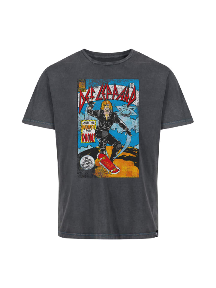 

Футболка Re:Covered T-Shirt Def Leppard Women Of Doom, цвет WASHED BLACK