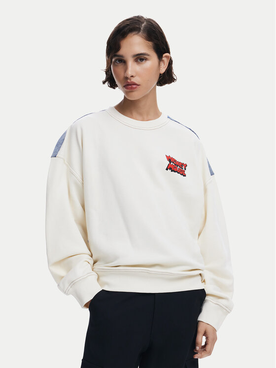 

Толстовка обычного кроя Mickey Mouse 25SWSK39 Desigual, экрю
