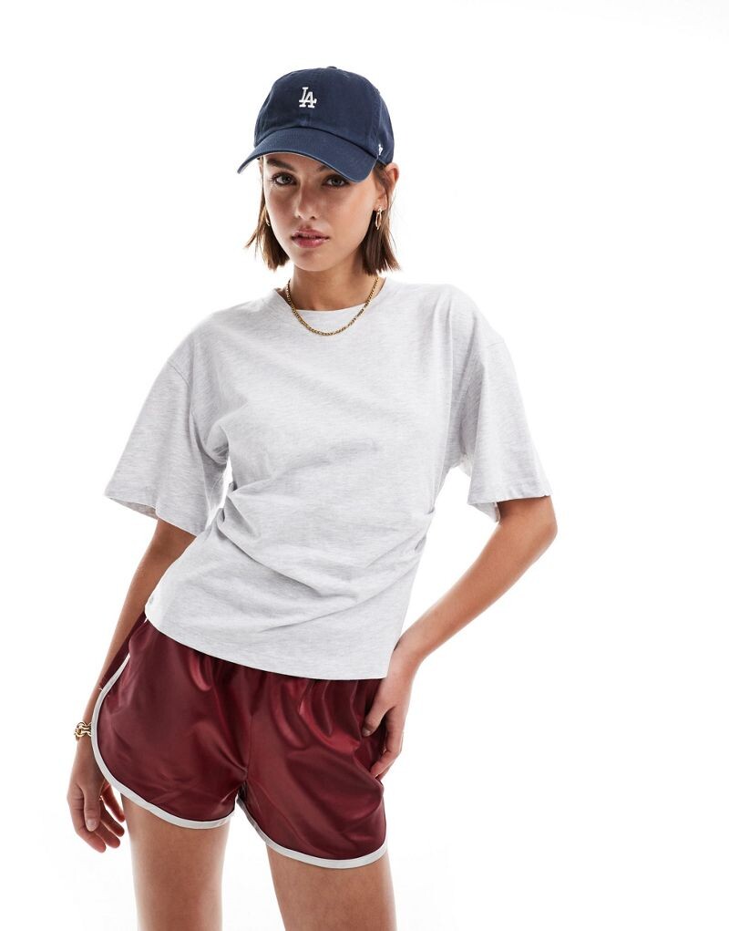 

Ярко-желтая футболка с корсетом на поясе ASOS DESIGN
