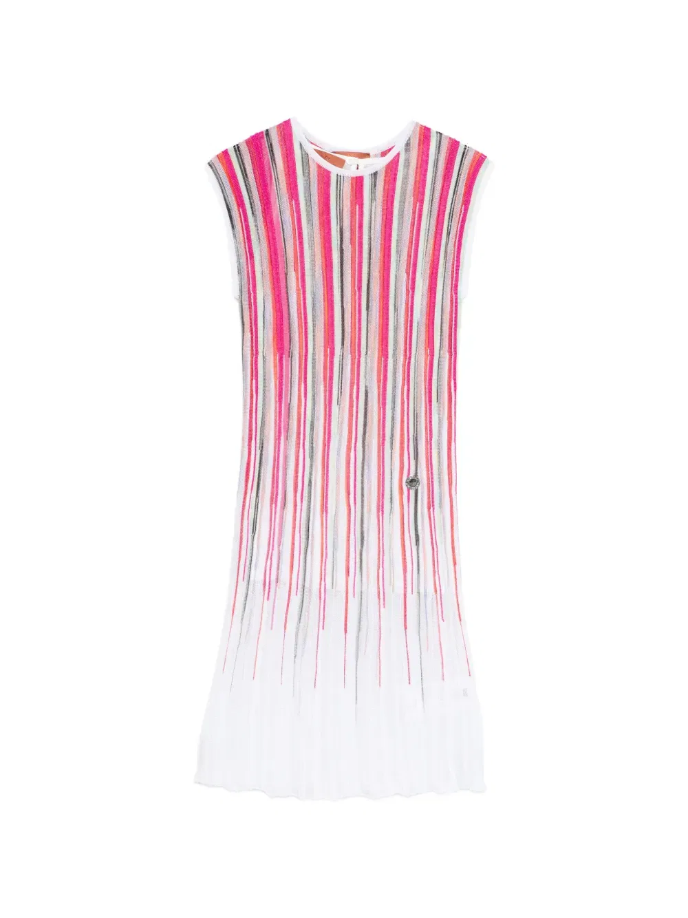 Полосатое платье Missoni Kids, белый