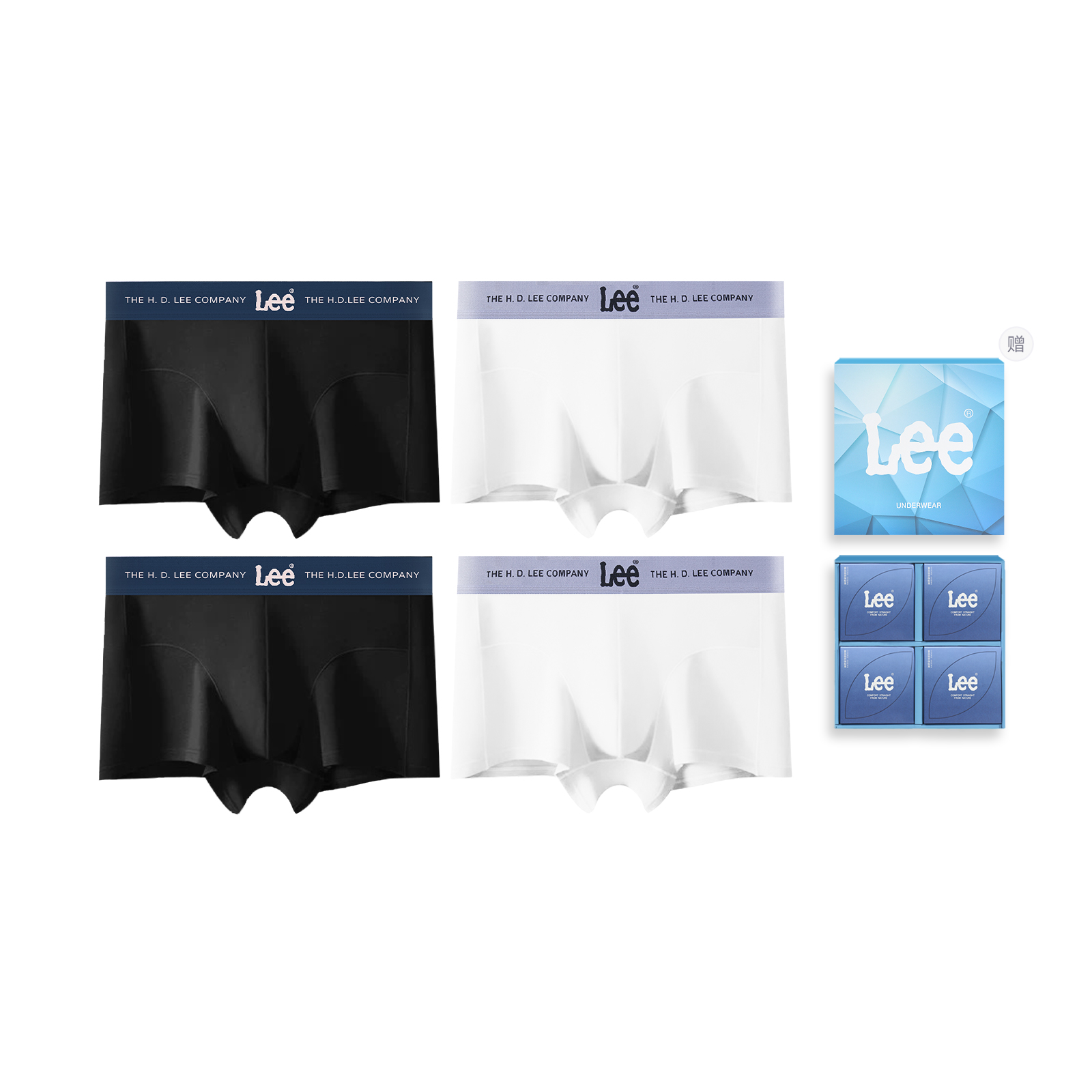 

Классические 101 Underpants мужские боксеры 4 шт Lee, белый