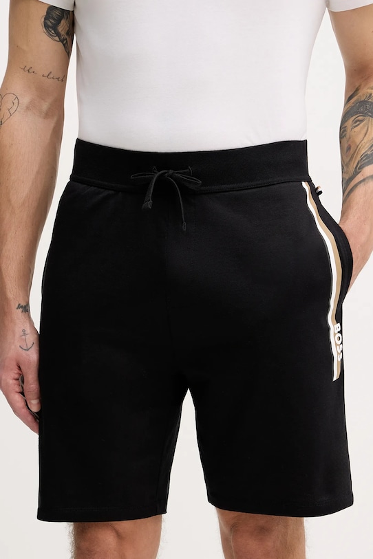 

Шорты authentic shorts из хлопка BOSS, черный