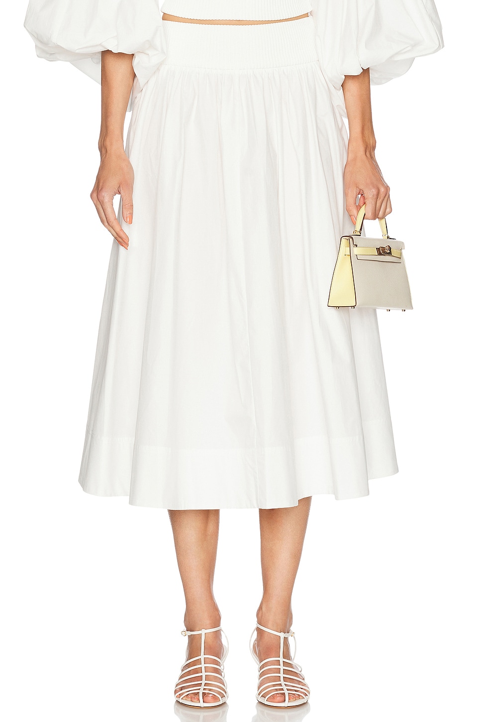 

Poplin Юбка Zimmermann, Ivory